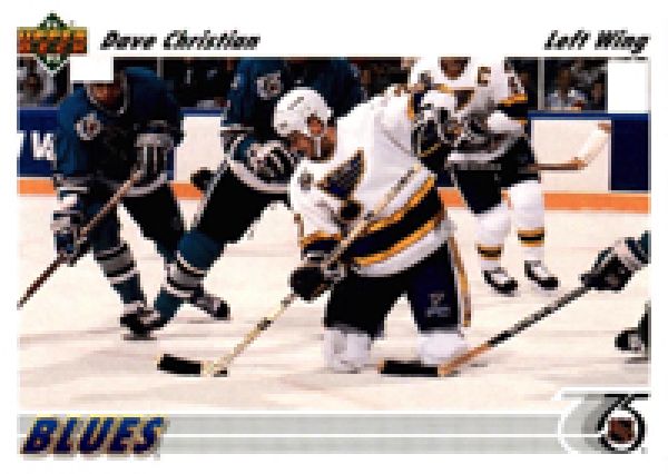 NHL 1991-92 Upper Deck - No 541 - Dave Christian