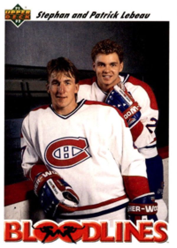 NHL 1991-92 Upper Deck - No 644 - Stephan & Patrick Lebeau