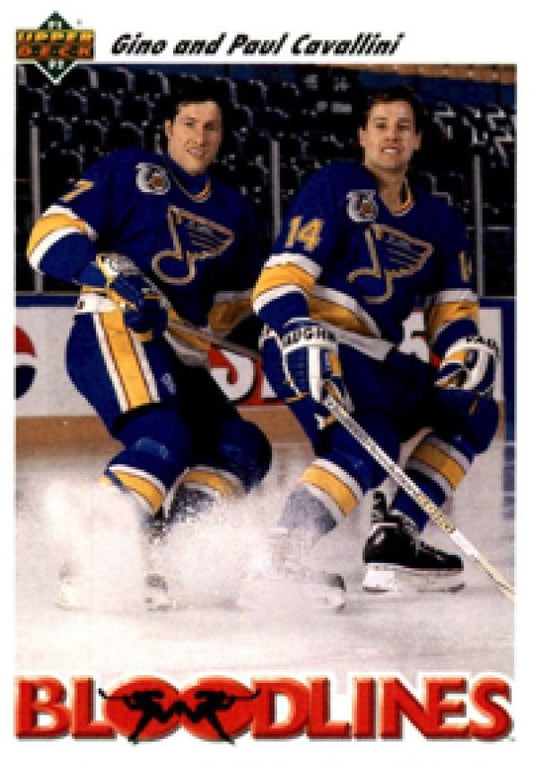 NHL 1991-92 Upper Deck - No 646 - Gino & Paul Cavallini