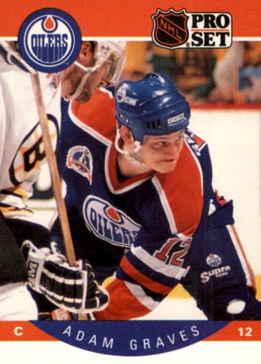 NHL 1990-91 Pro Set - No 84 - Adam Graves