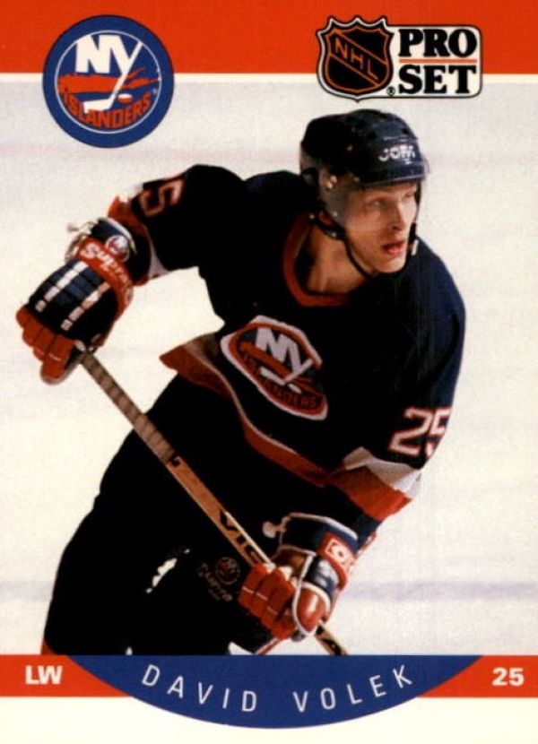 NHL 1990-91 Pro Set - No 193 - David Volek