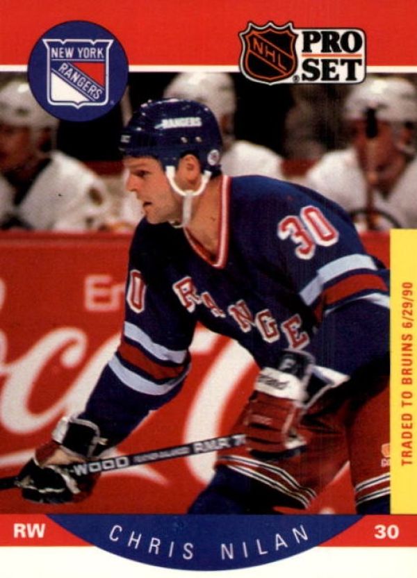 NHL 1990-91 Pro Set - No 205 - Chris Nilan