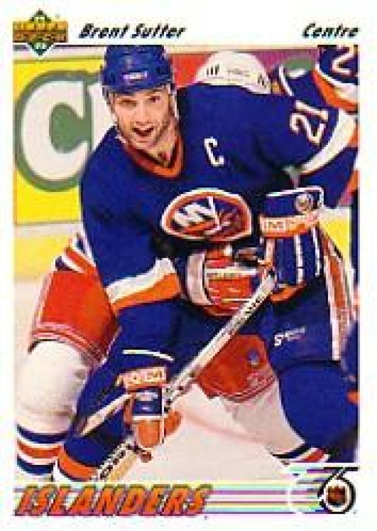 NHL 1991-92 Upper Deck French - No 140 - Brent Sutter