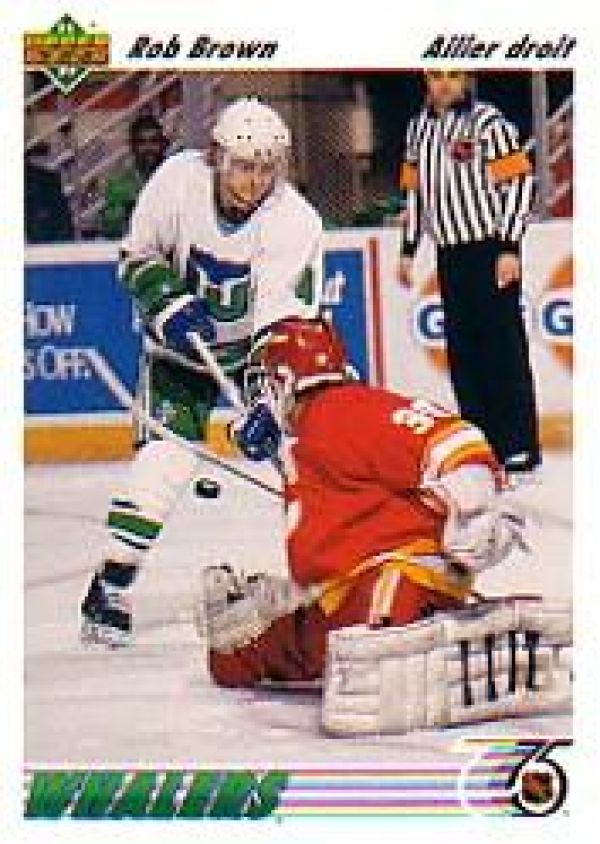 NHL 1991-92 Upper Deck French - No 198 - Rob Brown