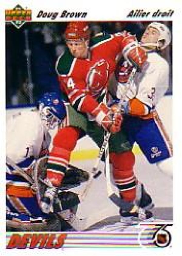 NHL 1991-92 Upper Deck French - No 214 - Doug Brown