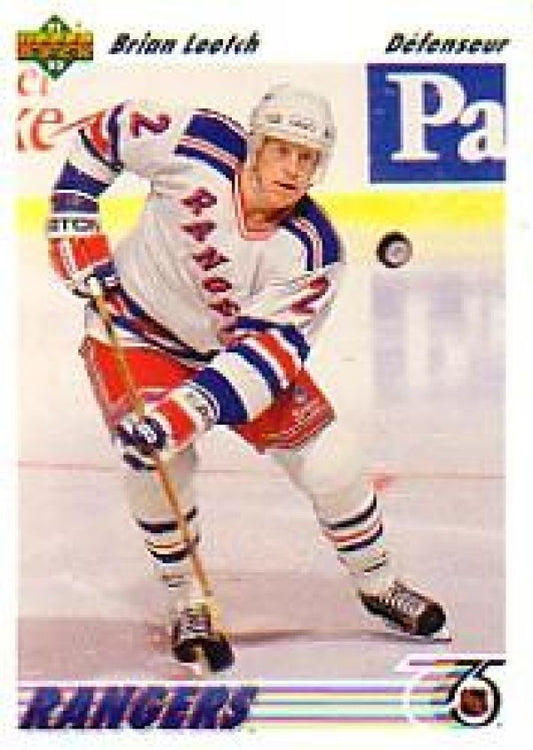 NHL 1991-92 Upper Deck French - No 153 - Brian Leetch