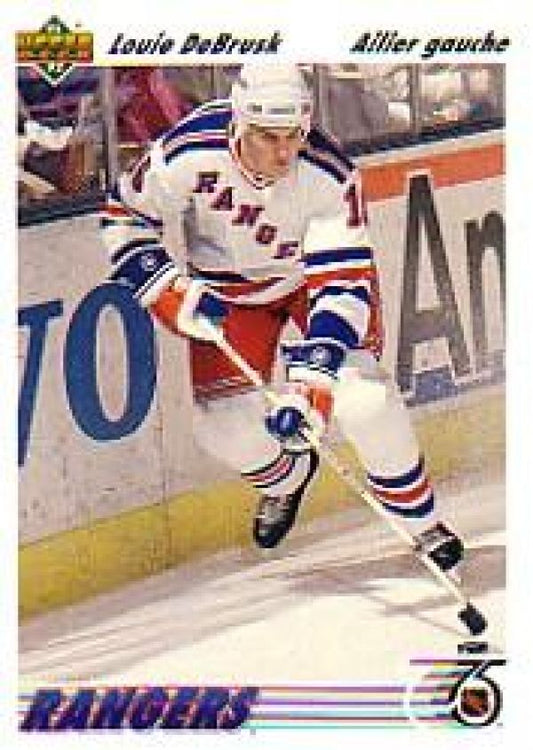 NHL 1991-92 Upper Deck French - No. 249 - Louie DeBrusk