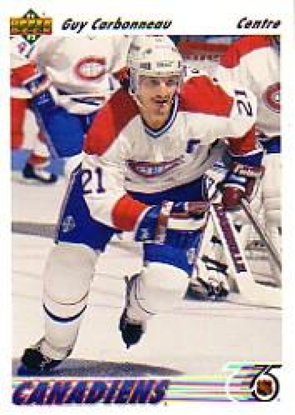 NHL 1991-92 Upper Deck French - No 265 - Guy Carbonneau