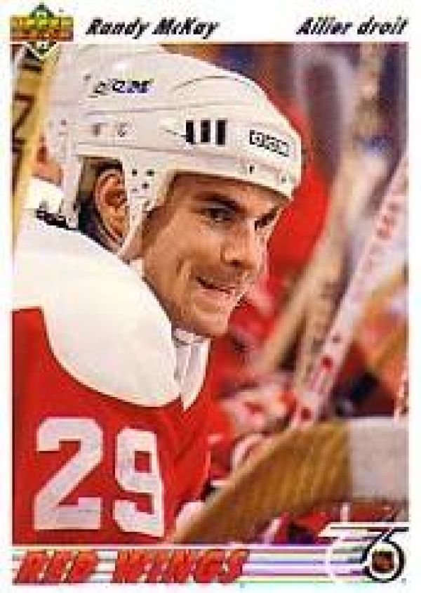 NHL 1991-92 Upper Deck French - No 313 - Randy McKay