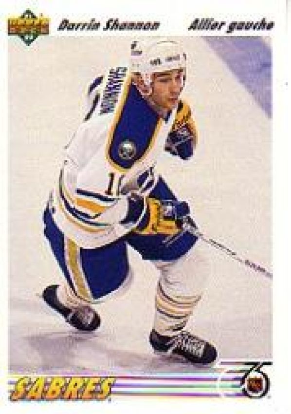 NHL 1991-92 Upper Deck French - No. 322 - Darrin Shannon