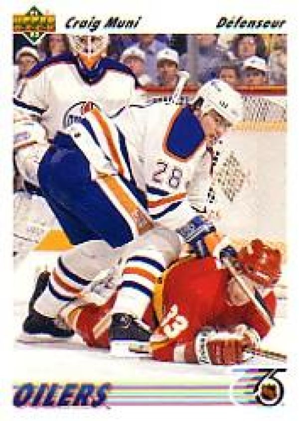 NHL 1991-92 Upper Deck French - No. 372 - Craig Muni