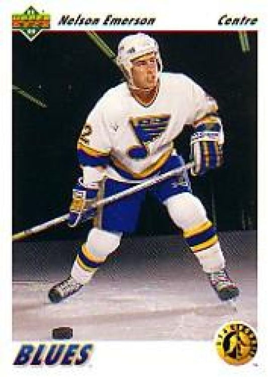 NHL 1991-92 Upper Deck French - No 445 - Nelson Emerson