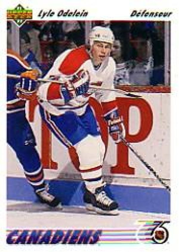 NHL 1991-92 Upper Deck French - No 482 - Lyle Odelein