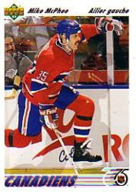 NHL 1991-92 Upper Deck French - No 487 - Mike McPhee