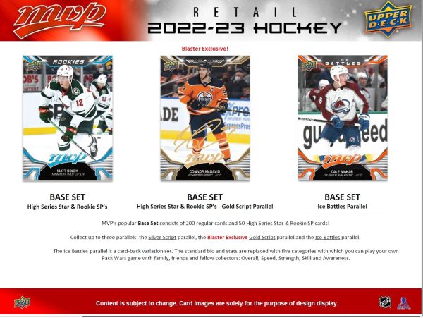 NHL 2022-23 Upper Deck MVP Fat Pack Retail