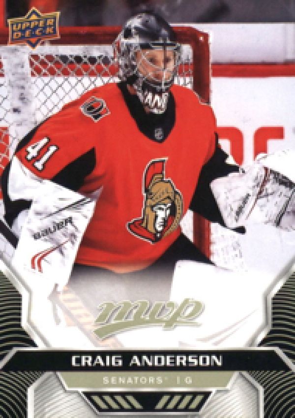 NHL 2020-21 Upper Deck MVP - No 82 - Craig Anderson