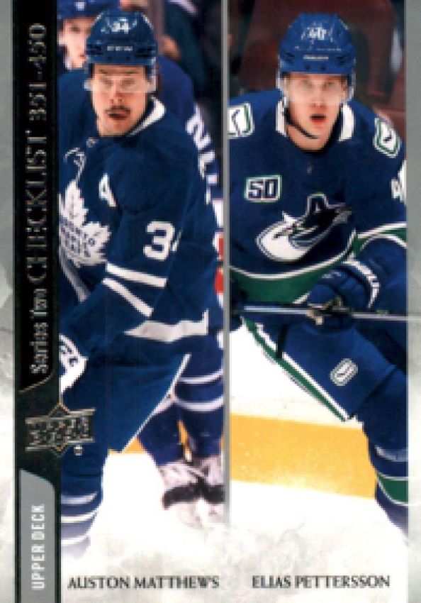 NHL 2020-21 Upper Deck - No 450 - Auston Mathews / Elias Pettersson