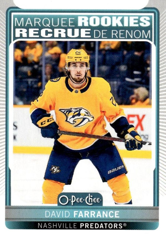 NHL 2021-22 O-Pee-Chee - No 529 - David Farrance