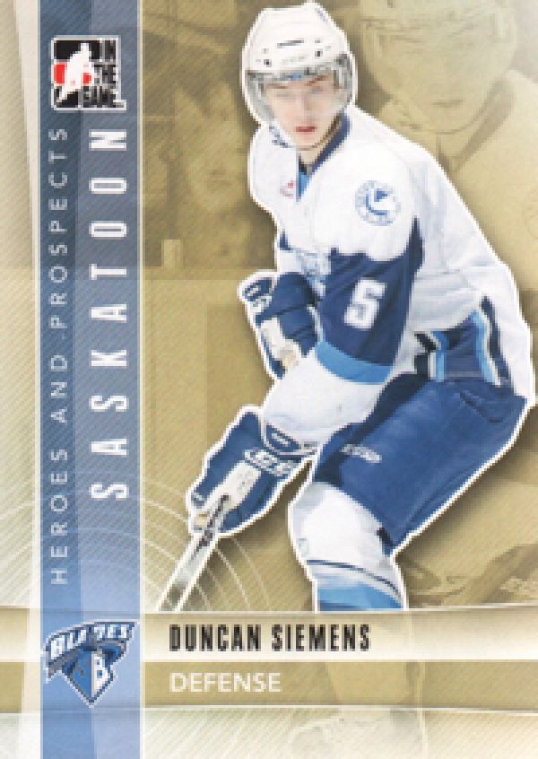 NHL 2011-12 ITG Heroes and Prospects - No 72 - Duncan Siemens