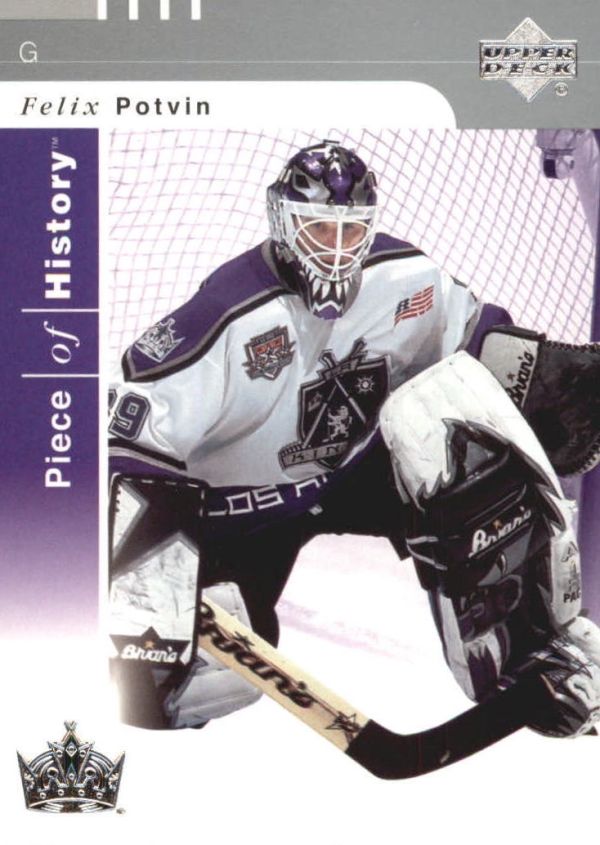 NHL 2002-03 UD Piece of History - No 44 - Felix Potvin