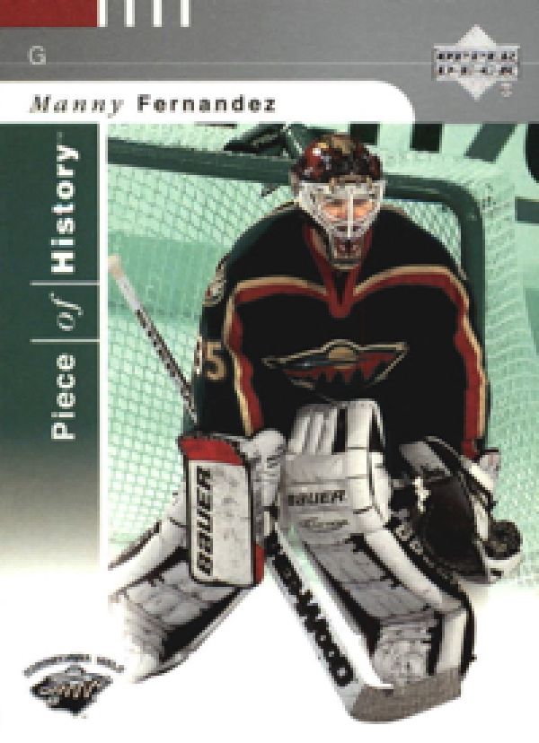 NHL 2002-03 UD Piece of History - No 47 - Manny Fernandez