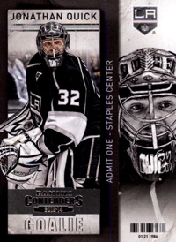 NHL 2013-14 Panini Contenders - No 28 - Jonathan Quick