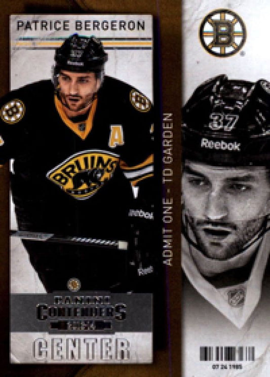 NHL 2013-14 Panini Contenders - No 31 - Patrice Bergeron