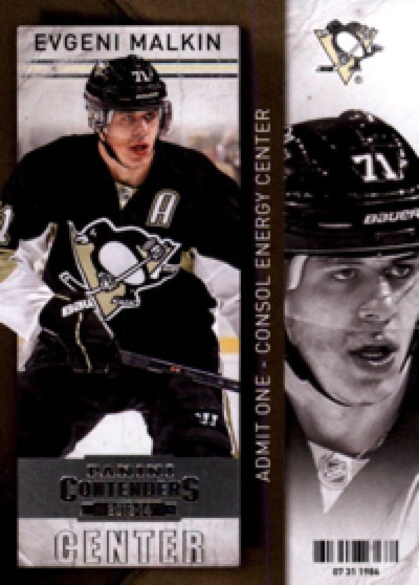 NHL 2013-14 Panini Contenders - No 34 - Evgeni Malkin