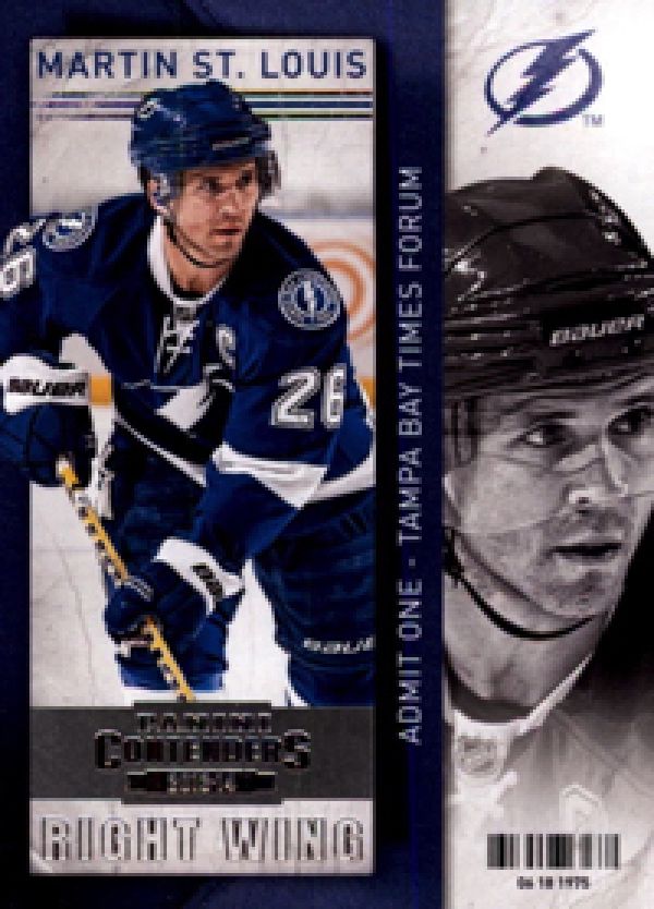 NHL 2013-14 Panini Contenders - No 37 - Martin St. Louis