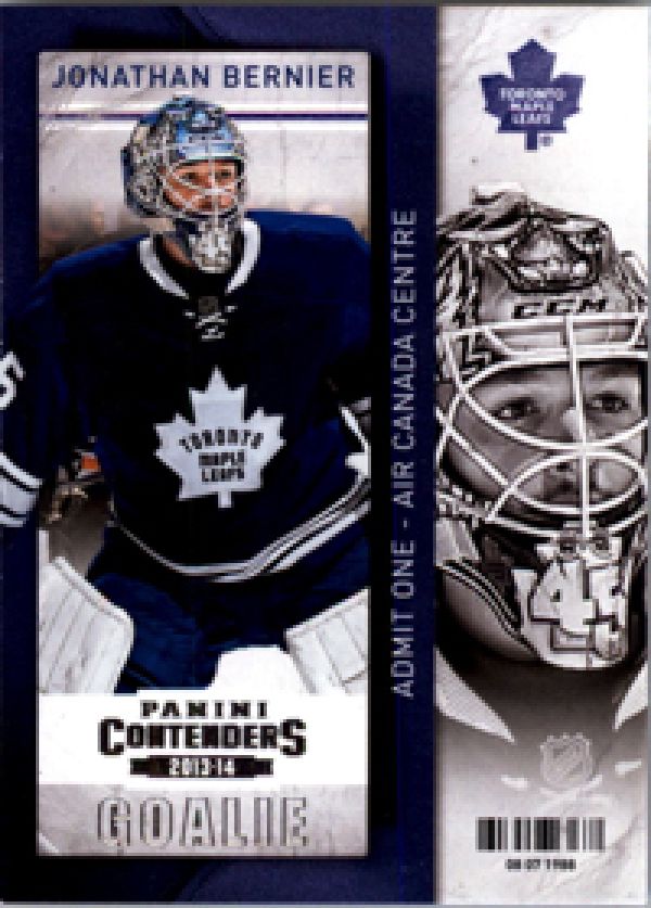 NHL 2013-14 Panini Contenders - No 42 - Jonathan Bernier