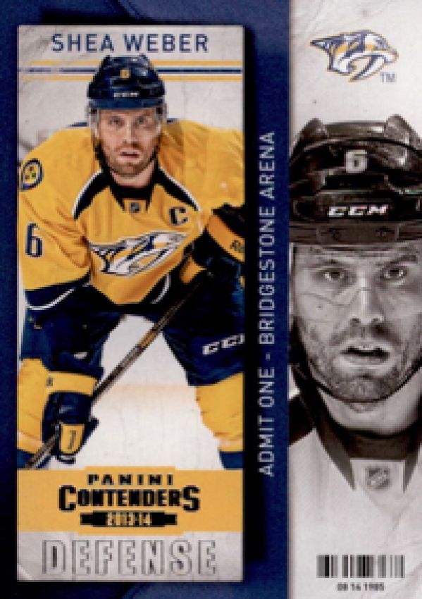 NHL 2013-14 Panini Contenders - No 58 - Shea Weber