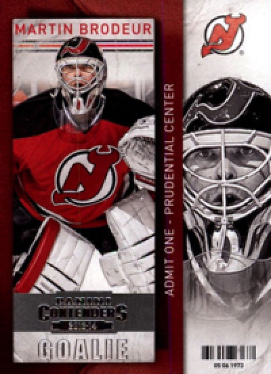 NHL 2013-14 Panini Contenders - No 65 - Martin Brodeur