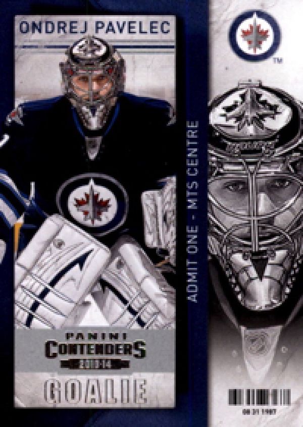 NHL 2013-14 Panini Contenders - No 70 - Ondrej Pavelec