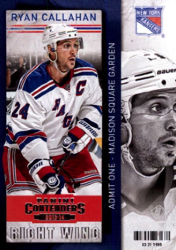 NHL 2013-14 Panini Contenders - No 72 - Ryan Callahan