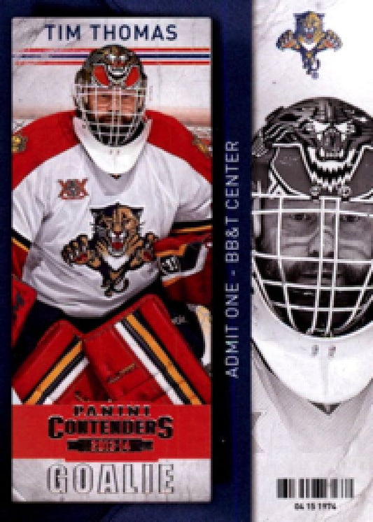 NHL 2013-14 Panini Contenders - No 92 - Tim Thomas