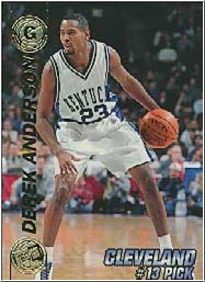 NBA 1997 Press Pass Double Threat - No 13 - Derek Anderson