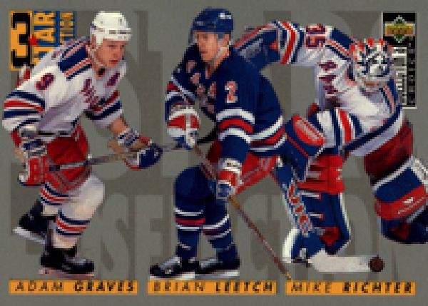 NHL 1996-97 Collector's Choice - No 324 - Adam Graves / Brian Leetch / Mike Richter