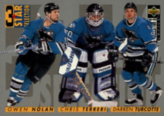 NHL 1996-97 Collector's Choice - No 330 - Owen Nolan / Chris Terreri / Darren Turcotte