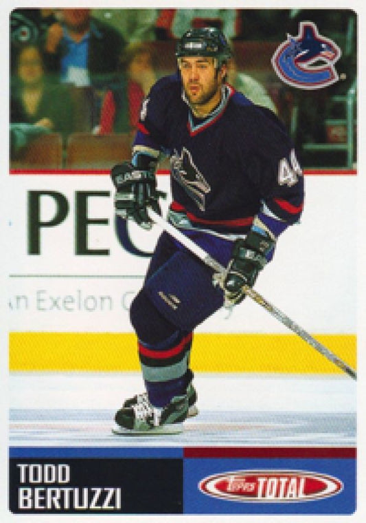 NHL 2002-03 Topps Total Team Checklist - No TTC29 - Todd Bertuzzi