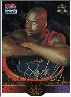 NBA 1996 Upper Deck USA SP Career Statistic Gold - No S5 - Shaquille O'Neal