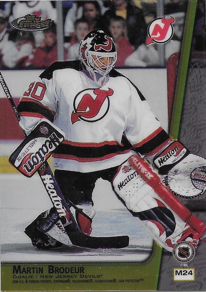 NHL 1998-99 Finest Double Sided Mystery Finest - No M24 - Martin Brodeur / Martin Brodeur
