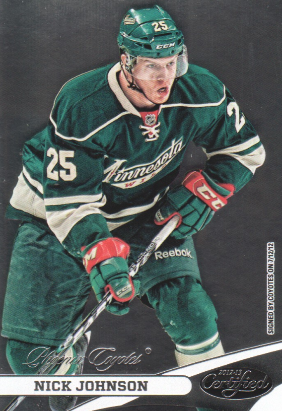 NHL 2012-13 Certified - No 25 - Nick Johnson