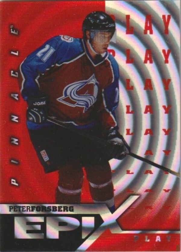 NHL 1997-98 Pinnacle Epix Play Orange - No 14 - Peter Forsberg