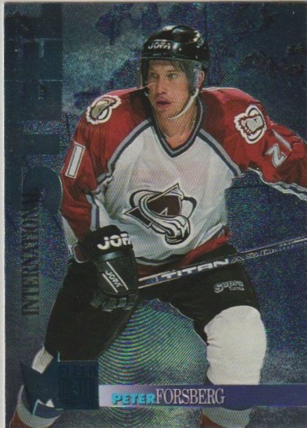 NHL 1995-96 Metal International Steel - No 4 of 24 - Peter Forsberg