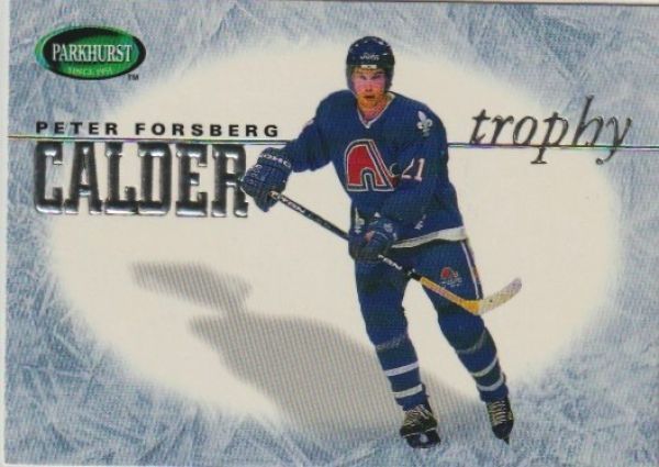 NHL 1995-96 Parkhurst International Trophy Winners - No 3 of 6 - Peter Forsberg