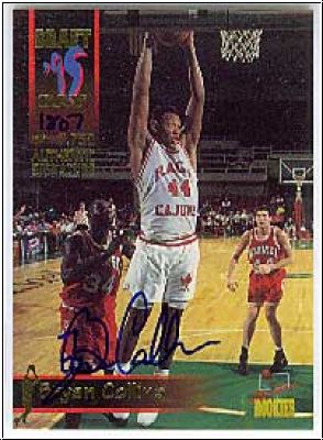 NBA 1995 Signature Rookies Draft Day Signature - No 16 - Bryan Collins
