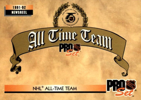 NHL 1992 / 93 ProSet - No 255 - ProSet All-Time Team