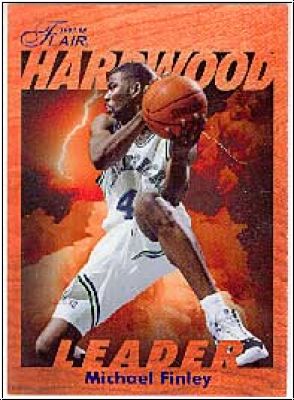 NBA 1997-98 Fleer Flair Hardwood Leaders - No 6 of 29 - Michael Finley