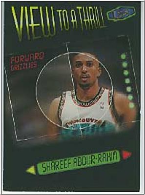 NBA 1997 / 98 Ultra View to a Thrill - No 9 of 15 VT - Shareef Abdur-Rahim