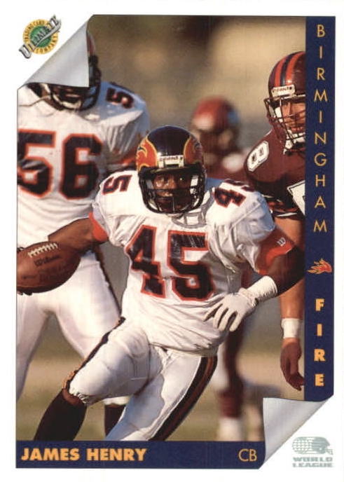 NFL 1992 Ultimate WLAF - No 25 - James Henry